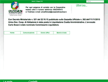 Tablet Screenshot of cooperativaunica.it